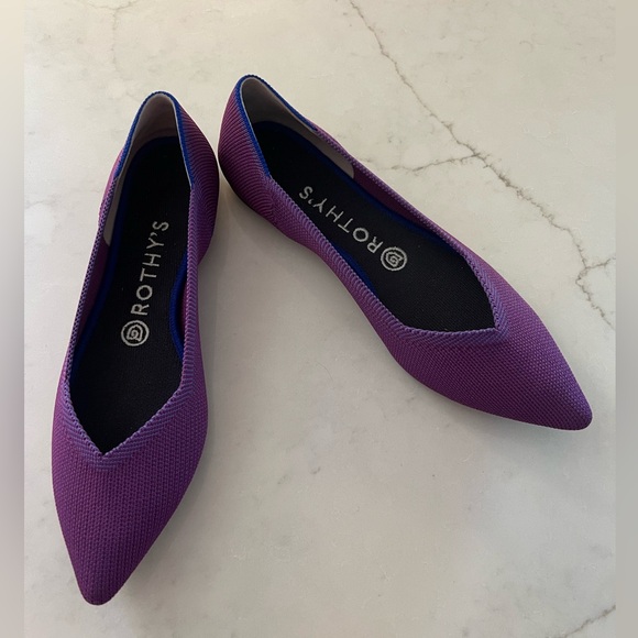 Rothy's Shoes - Rothy’s Violet Points Flats Size 8.5 Purple Orchid Lilac HTF Retired